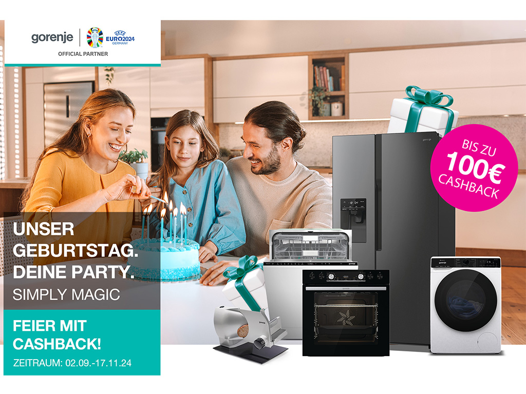 Gorenje feiert Geburtstag mit Cashback-Aktion