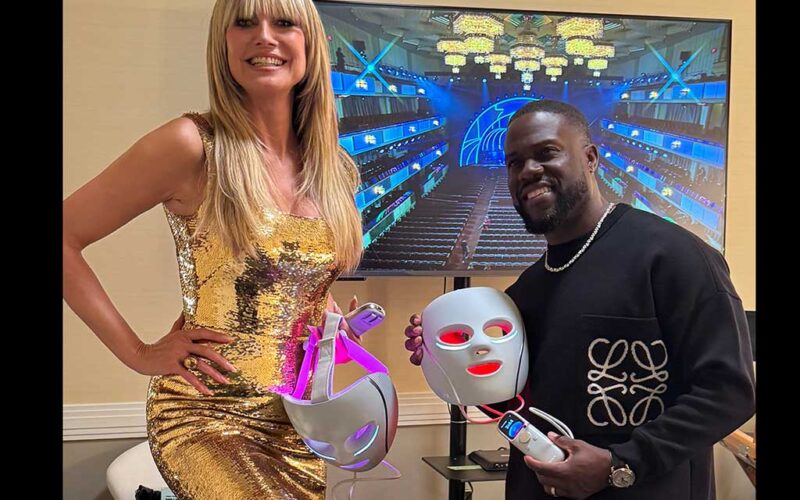 Heidi Klum Markenbotschafterin für SharkNinka für die CryoGlow LED-Maske