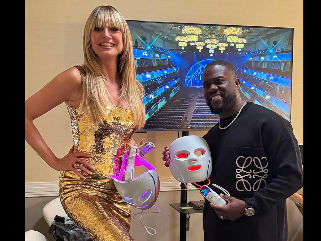 Heidi Klum Markenbotschafterin für SharkNinka für die CryoGlow LED-Maske