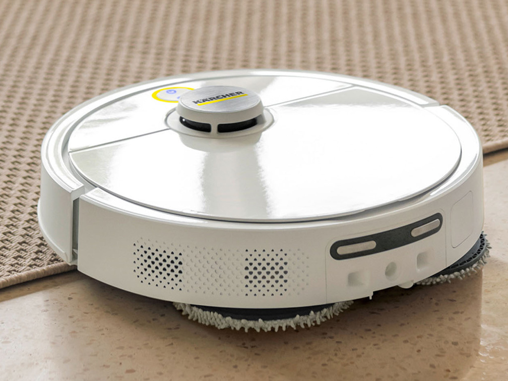 Neuer Kärcher-Saugwischroboter RVM 4 Comfort mit rotierenden Mikrofaserpads