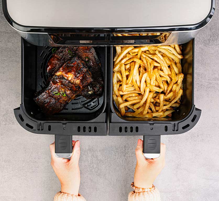 Rommelbacher Heißluft-Fritteuse FRH 2650 XXL mit zwei großen Frittierkörben