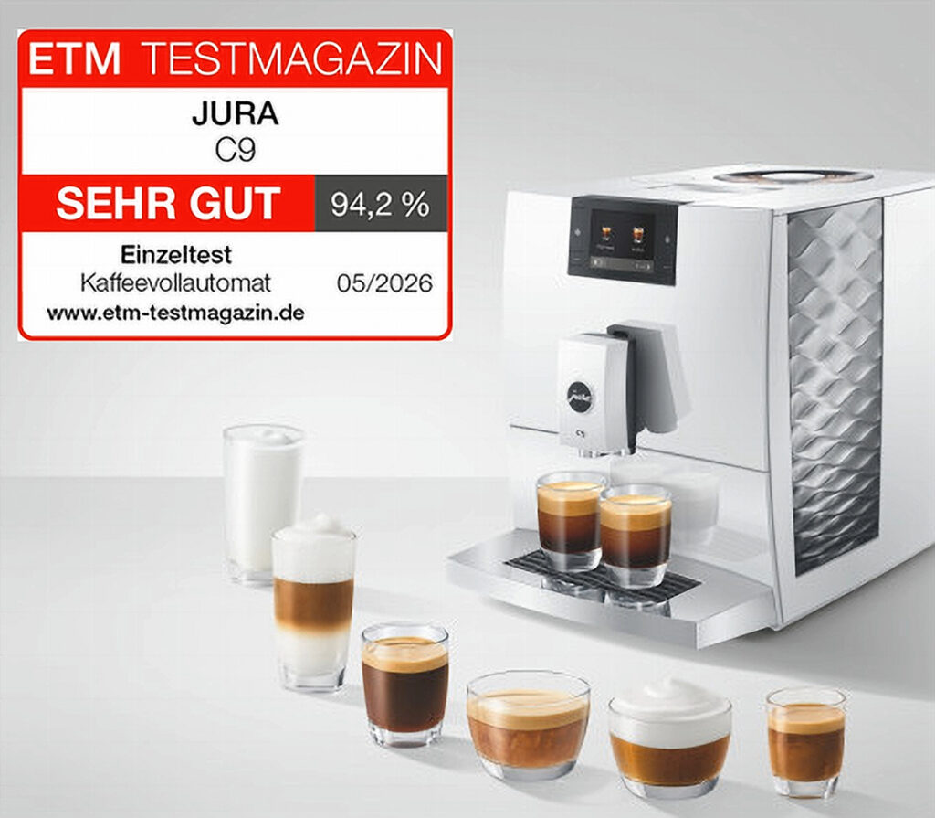 JURA C9 Kaffeevollautomat Testsierbei ETM