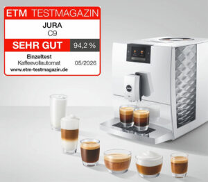 JURA C9 Kaffeevollautomat Testsierbei ETM