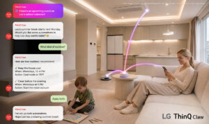 LG ThinQ Claw vernetzt Hausgeräte.