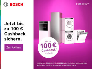 Bosch EXCLUSIV Aktion mit Cashback-Aktion