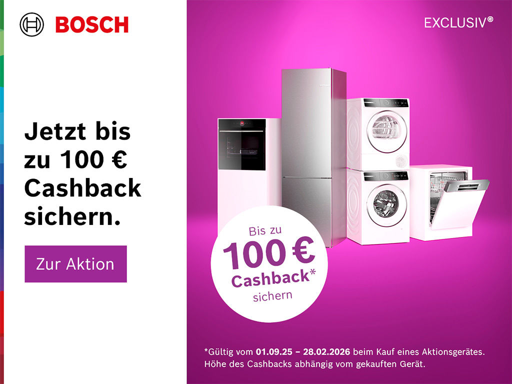 Bosch EXCLUSIV Aktion mit Cashback-Aktion