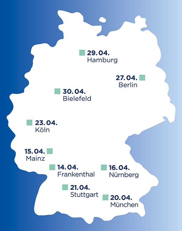 HEPT 2026, die Veranstaltungsorte
