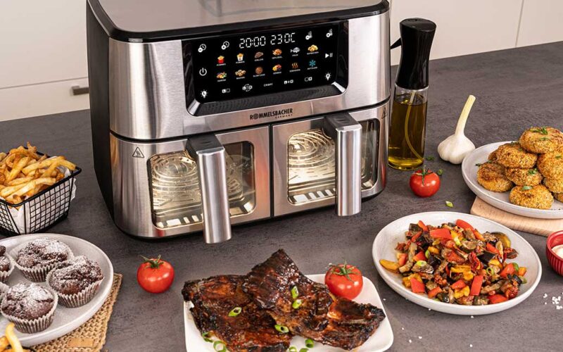 Rommelsbacher Doppel Heißluft-Fritteuse FRH 2650 XXL