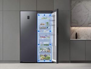 Samsung Kühlen mit automatischer Türöffnung.