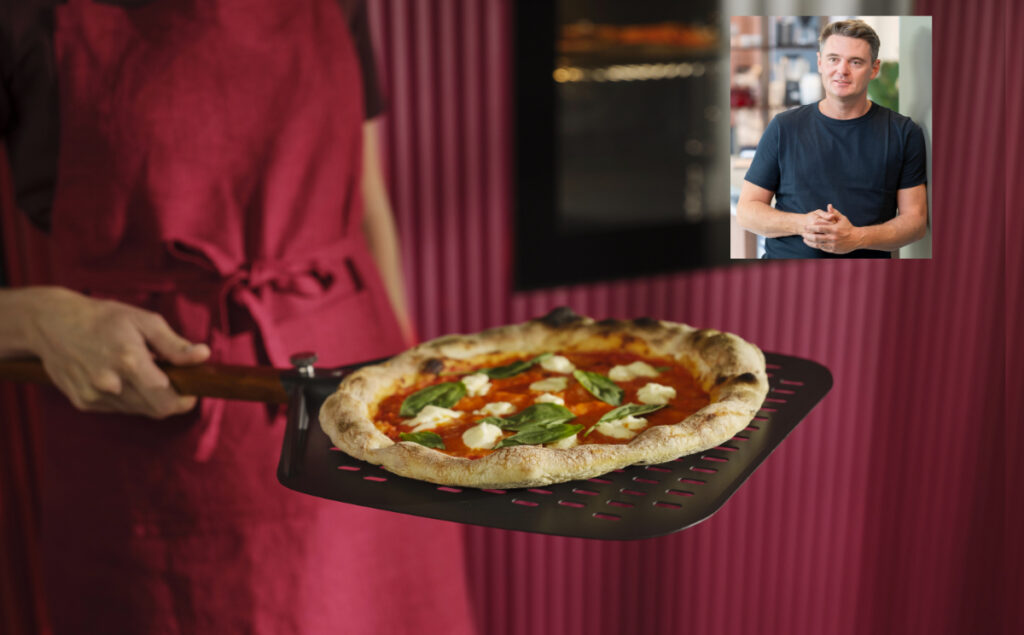 AEG mit Pizza auf der Berliner Design Week