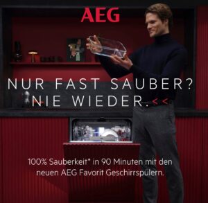 AEG Spülmaschinen-Kampagne